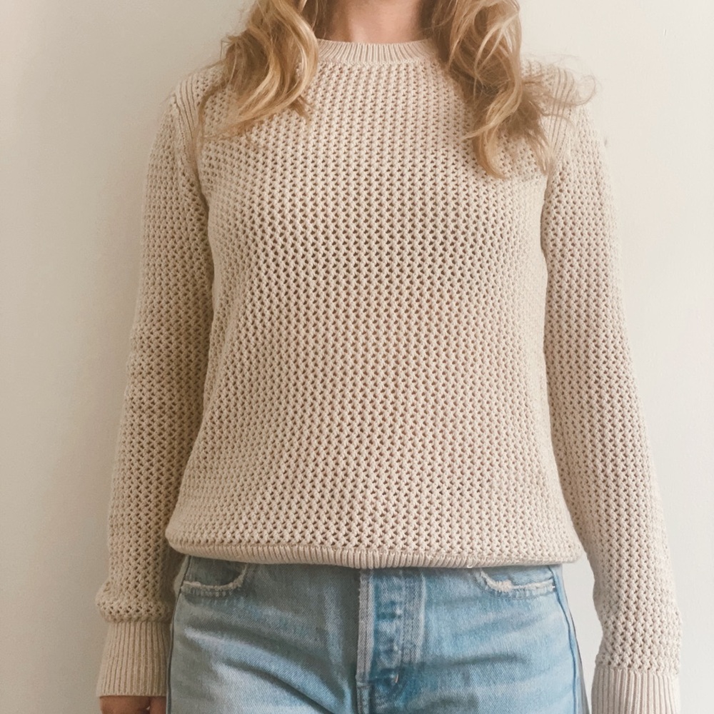 Everlane Women's Cream Knit Sweater